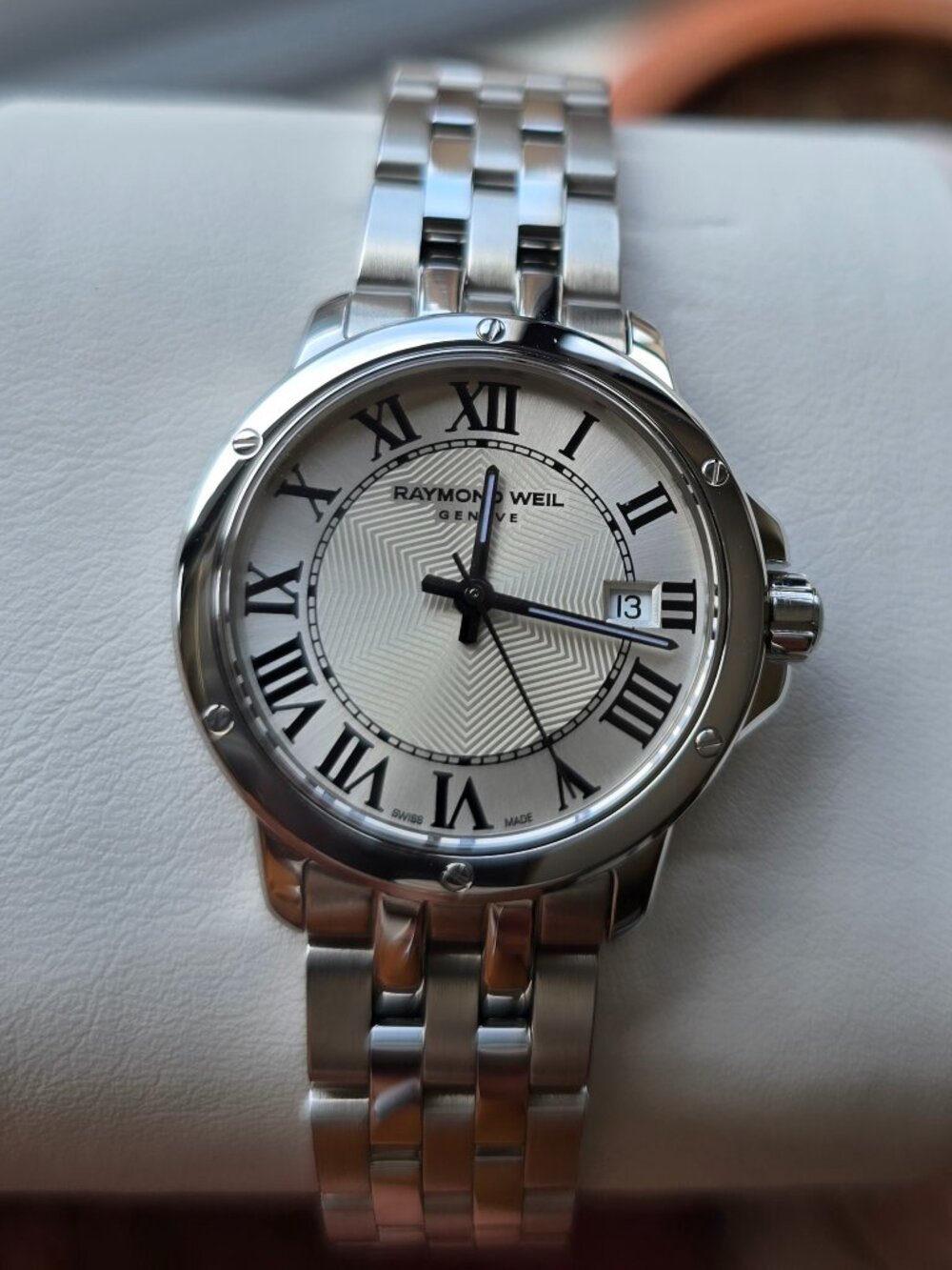 Raymond Weil Women's Watch, $1050 MSRP, Swiss, Silver, 28mm, Tango 5391-ST-00659 - Picture 1 of 10